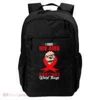 Hiv Awareness Red Ribbon World Aids Day Fighters Backpack thumb 0