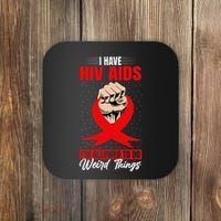 Hiv Awareness Red Ribbon World Aids Day Fighters Coaster thumb 0