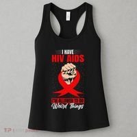 Hiv Awareness Red Ribbon World Aids Day Fighters Women's Tank Top thumb 3