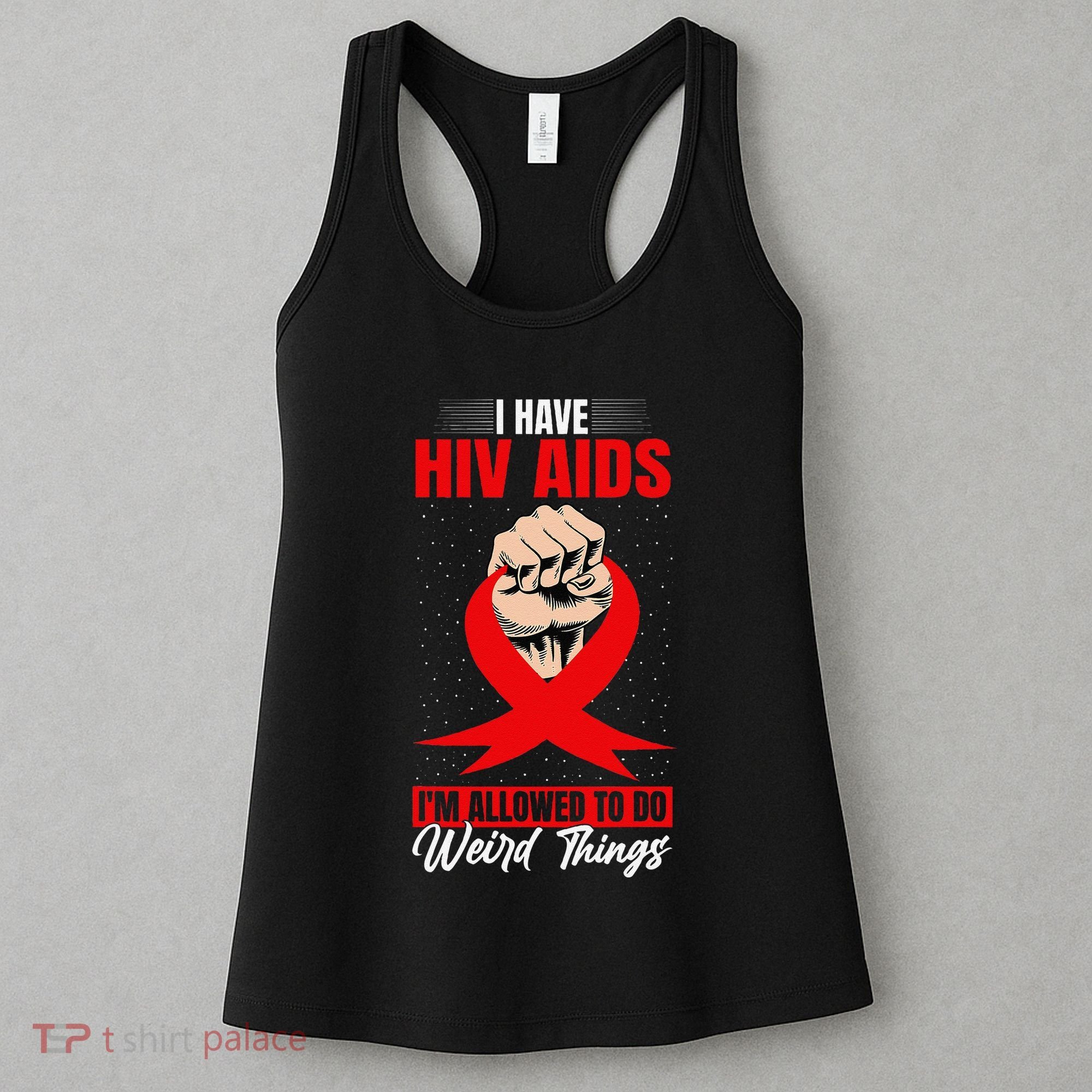 Hiv Awareness Red Ribbon World Aids Day Fighters Women's Tank Top