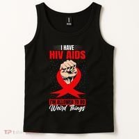 Hiv Awareness Red Ribbon World Aids Day Fighters Tank Top thumb 2