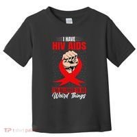 Hiv Awareness Red Ribbon World Aids Day Fighters Toddler T-Shirt thumb 0