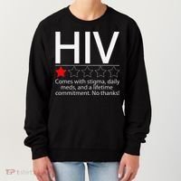 Hiv Awareness Red Ribbon World Aids Day Fighters Women's Sweatshirt thumb 0