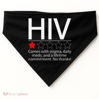 Hiv Awareness Red Ribbon World Aids Day Fighters USA-Made Doggie Bandana thumb 0