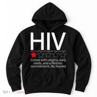 Hiv Awareness Red Ribbon World Aids Day Fighters Hoodie thumb 0