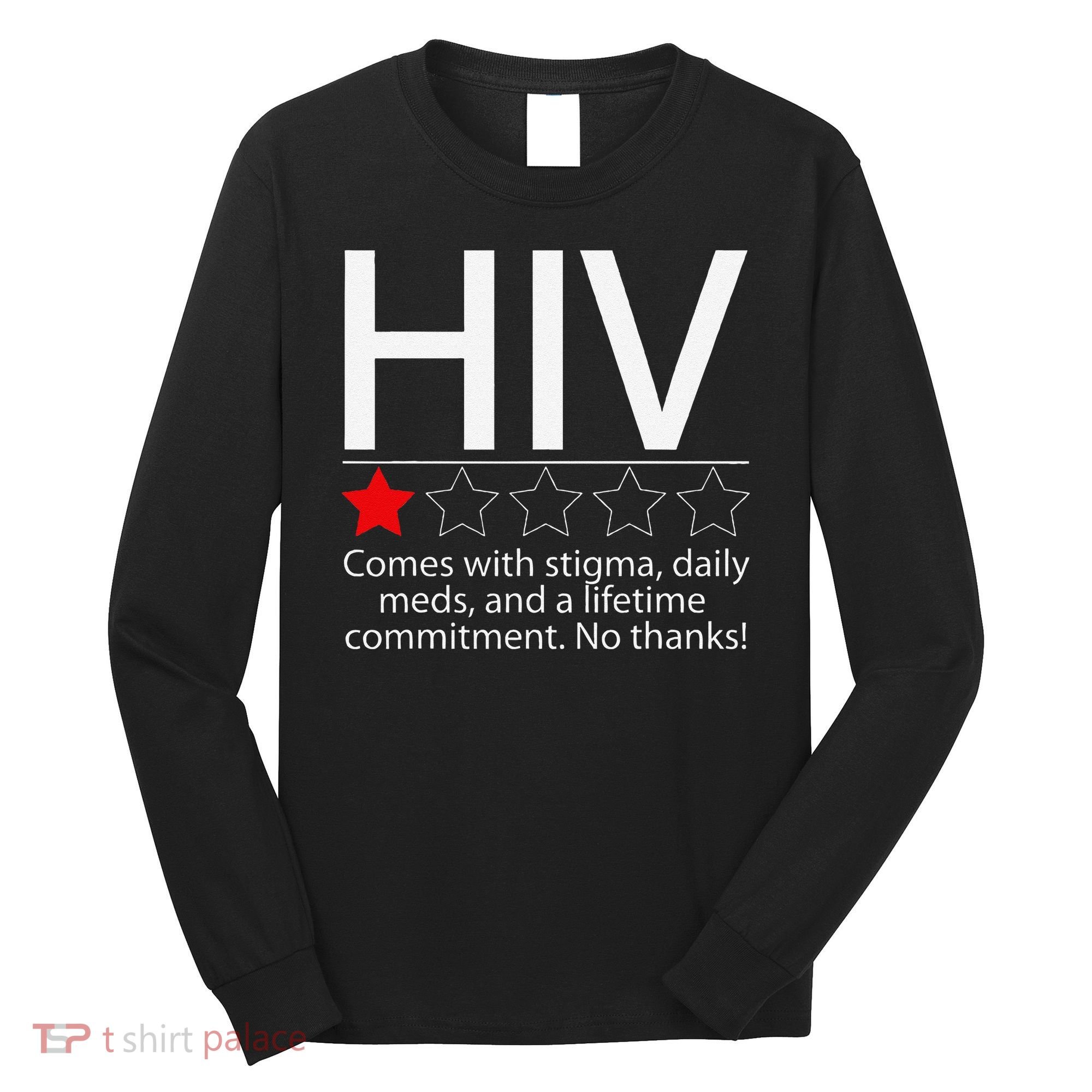 Hiv Awareness Red Ribbon World Aids Day Fighters Long Sleeve Shirt