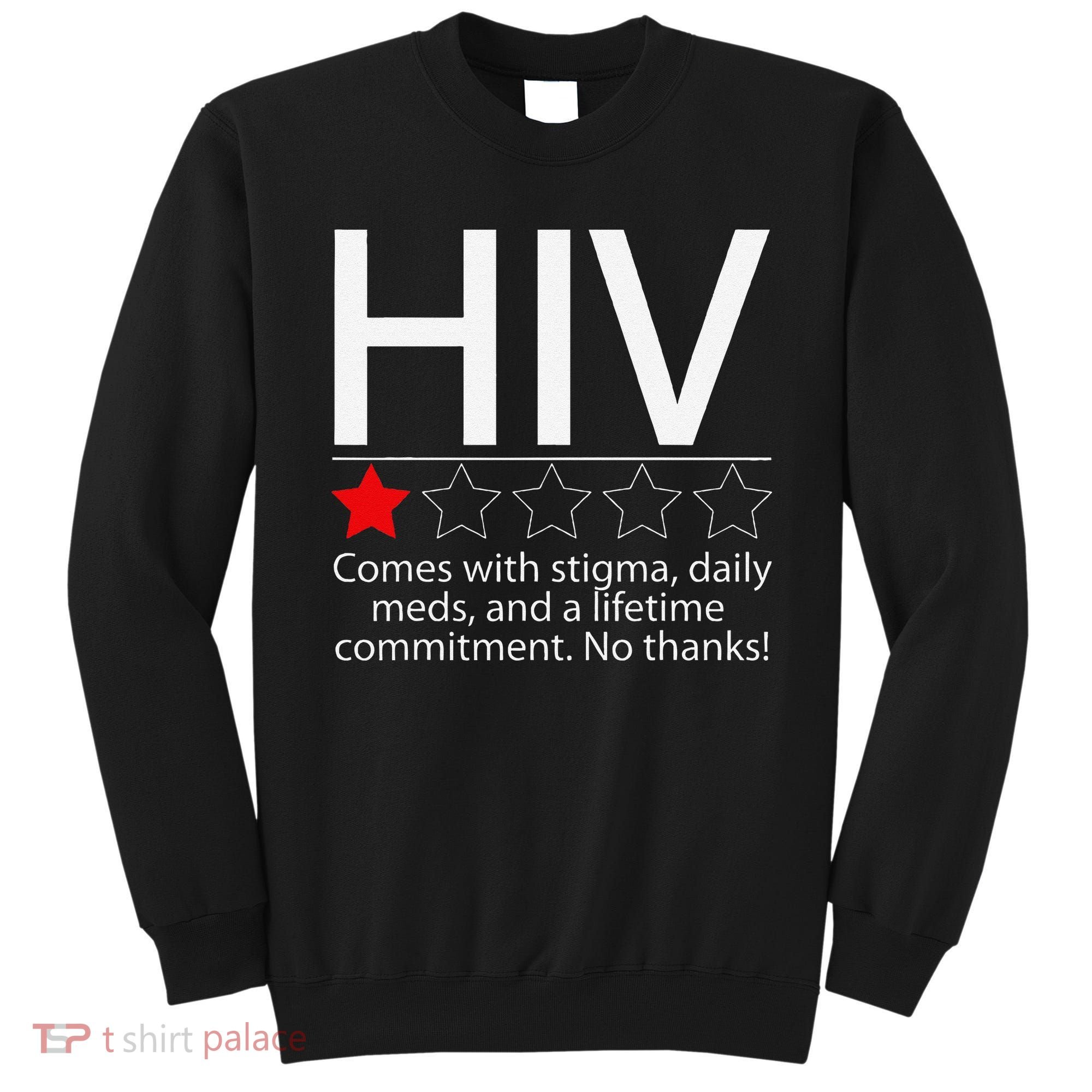 Hiv Awareness Red Ribbon World Aids Day Fighters Sweatshirt