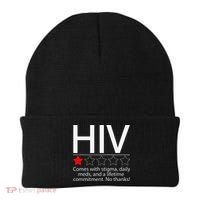 Hiv Awareness Red Ribbon World Aids Day Fighters Beanie thumb 0