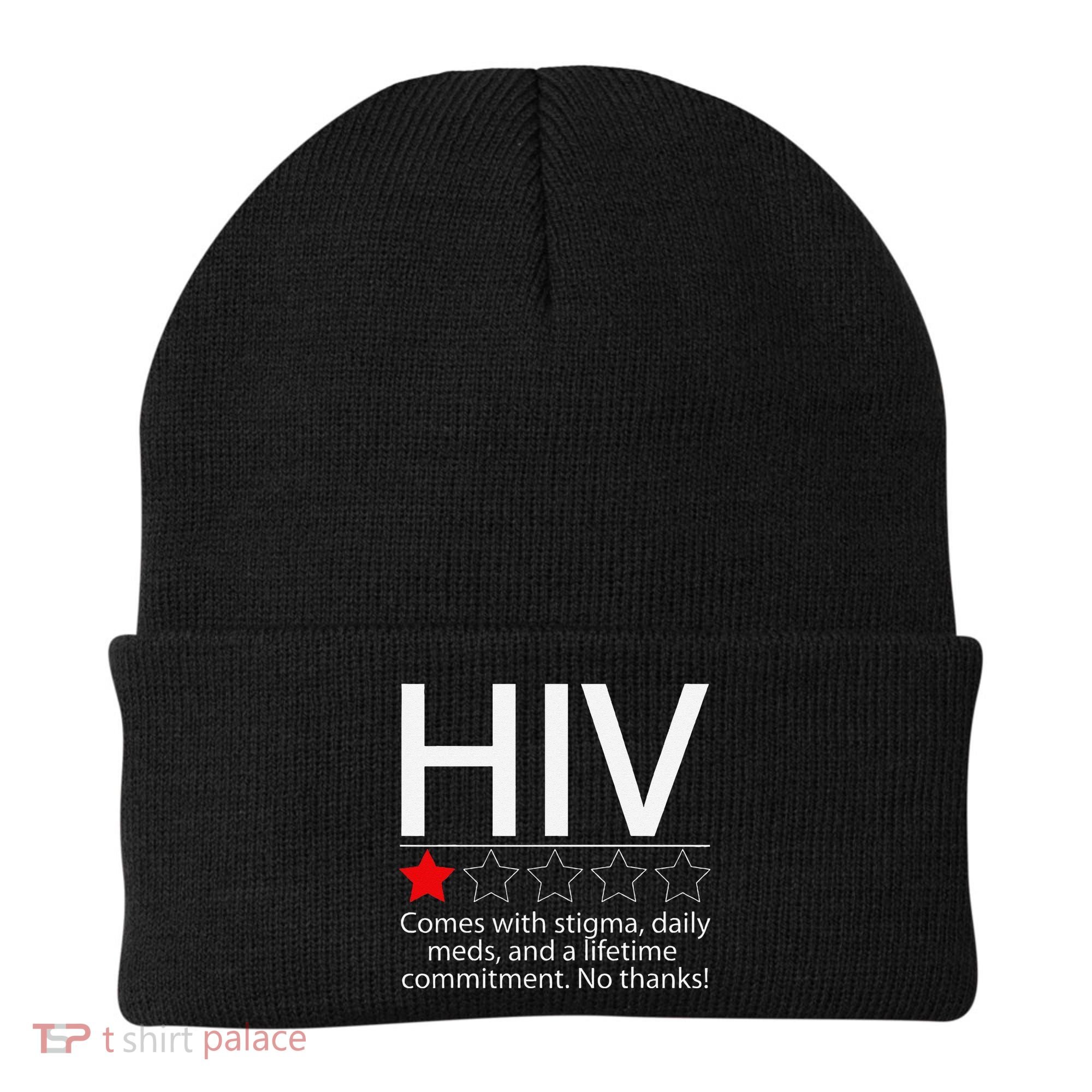 Hiv Awareness Red Ribbon World Aids Day Fighters Beanie