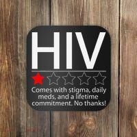 Hiv Awareness Red Ribbon World Aids Day Fighters Coaster thumb 0