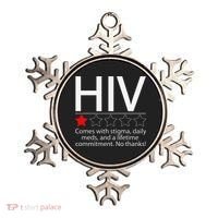 Hiv Awareness Red Ribbon World Aids Day Fighters Ornament thumb 0