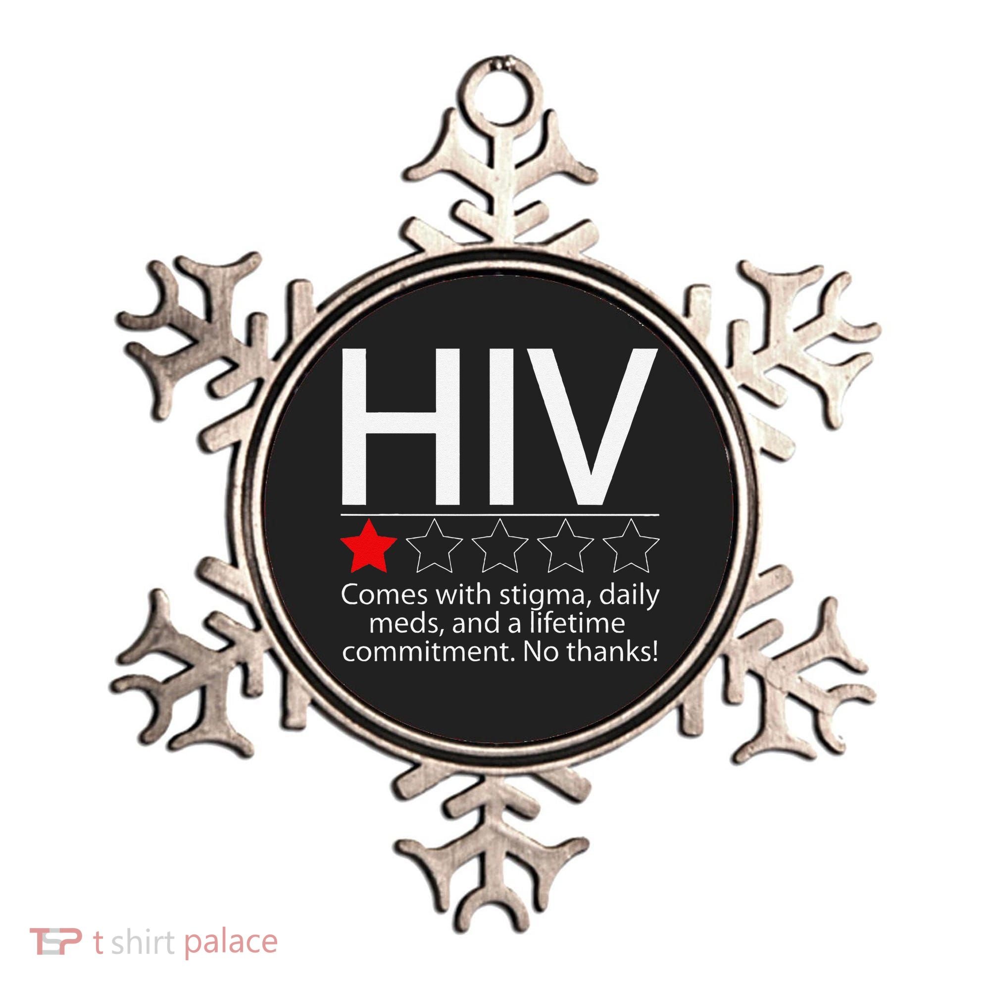 Hiv Awareness Red Ribbon World Aids Day Fighters Ornament