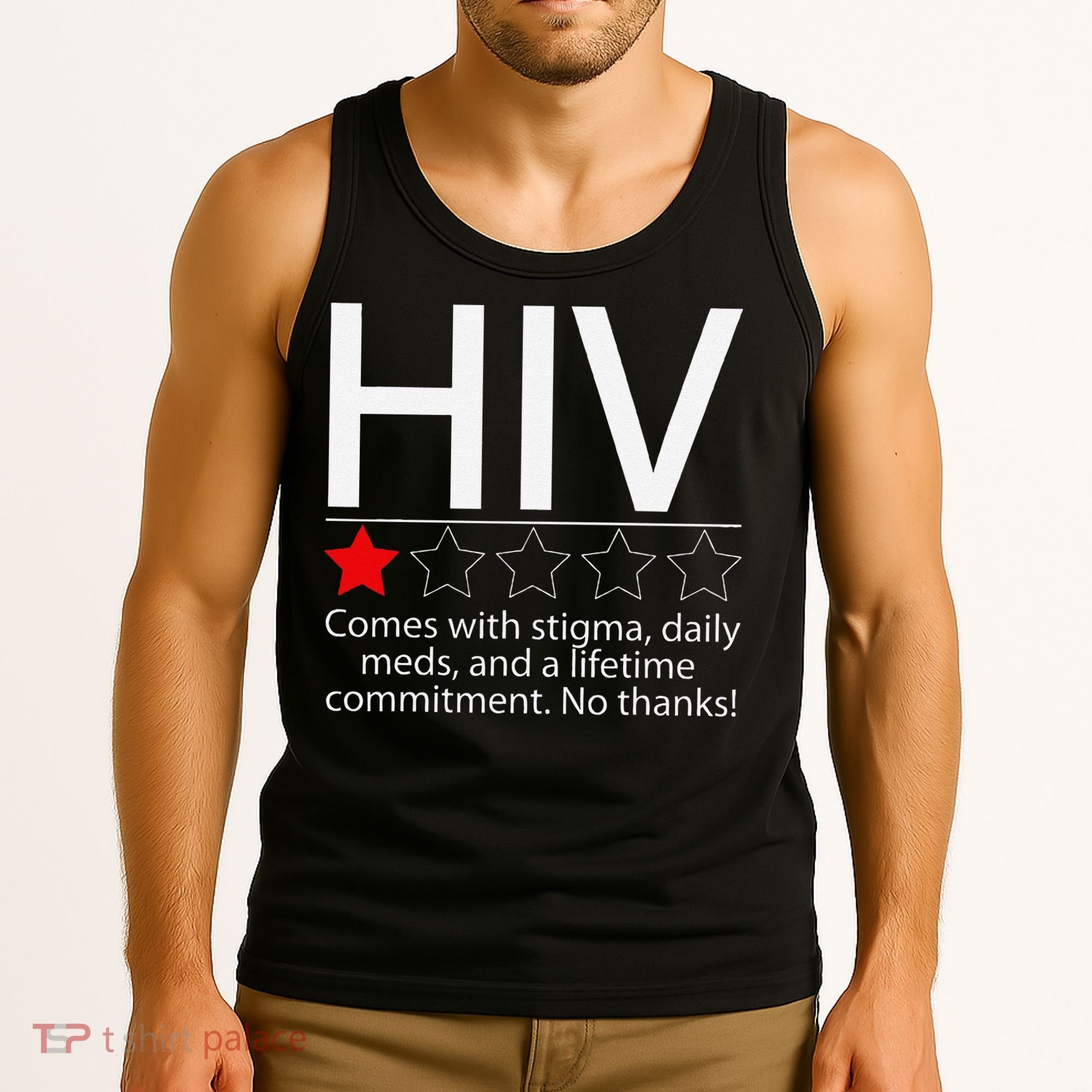 Hiv Awareness Red Ribbon World Aids Day Fighters Tank Top