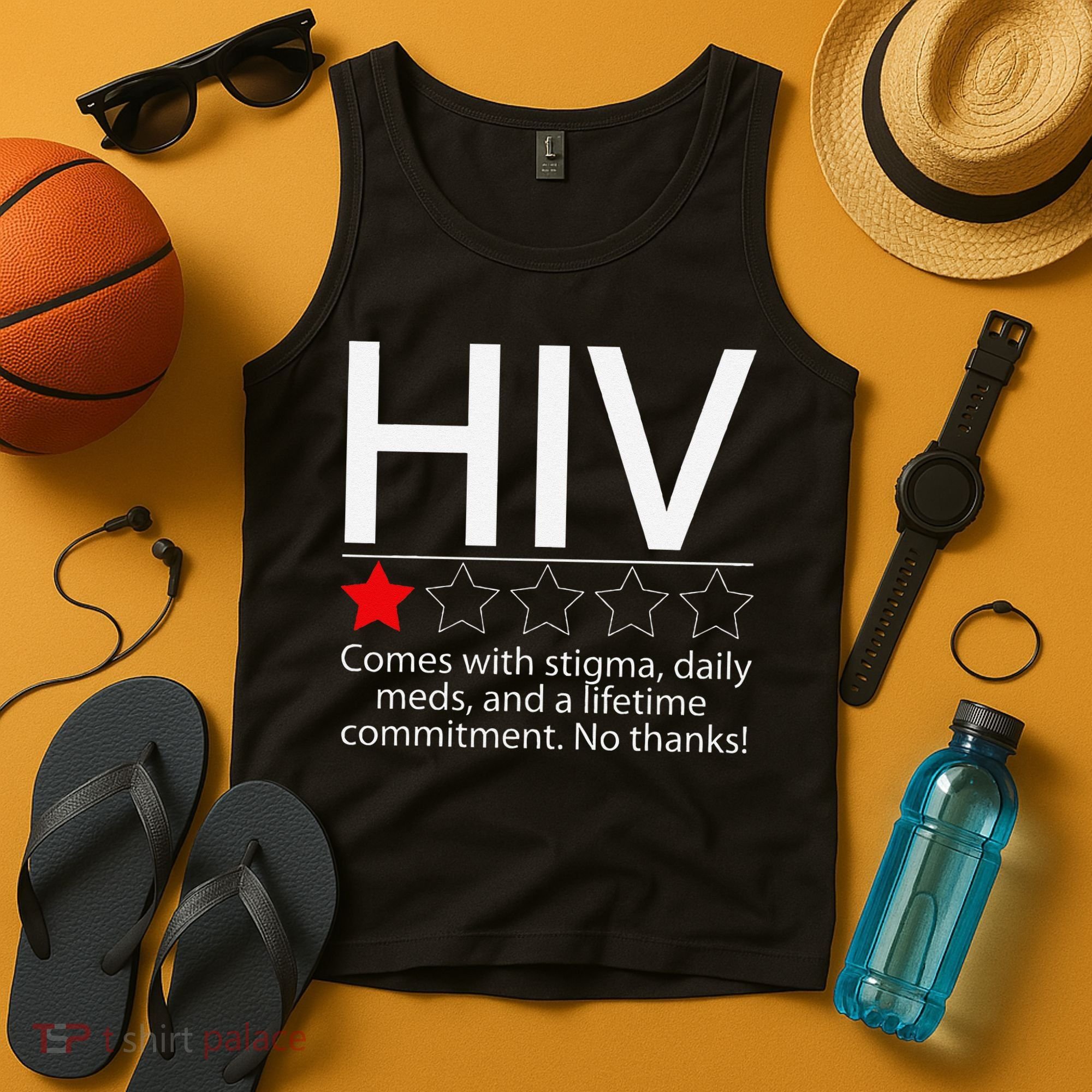 Hiv Awareness Red Ribbon World Aids Day Fighters Tank Top