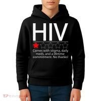 Hiv Awareness Red Ribbon World Aids Day Fighters Kids Hoodie thumb 4