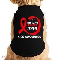 Hiv Awareness Red Ribbon World Aids Day Fighters Doggie Tank thumb 0