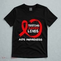 Hiv Awareness Red Ribbon World Aids Day Fighters T-Shirt thumb 5