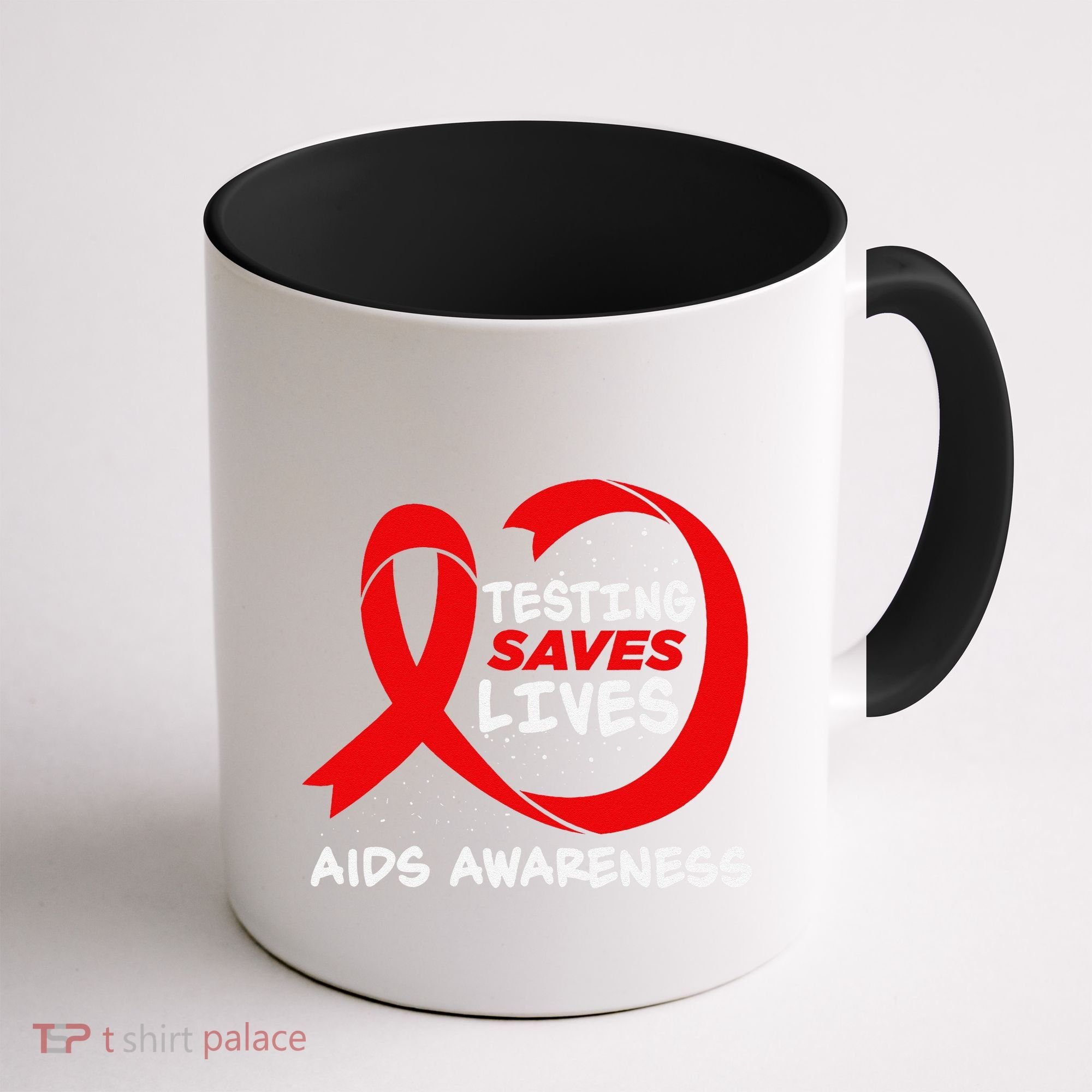 Hiv Awareness Red Ribbon World Aids Day Fighters Coffee Mug