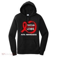 Hiv Awareness Red Ribbon World Aids Day Fighters Women's Hoodie thumb 0
