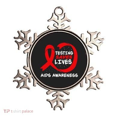 Hiv Awareness Red Ribbon World Aids Day Fighters Ornament