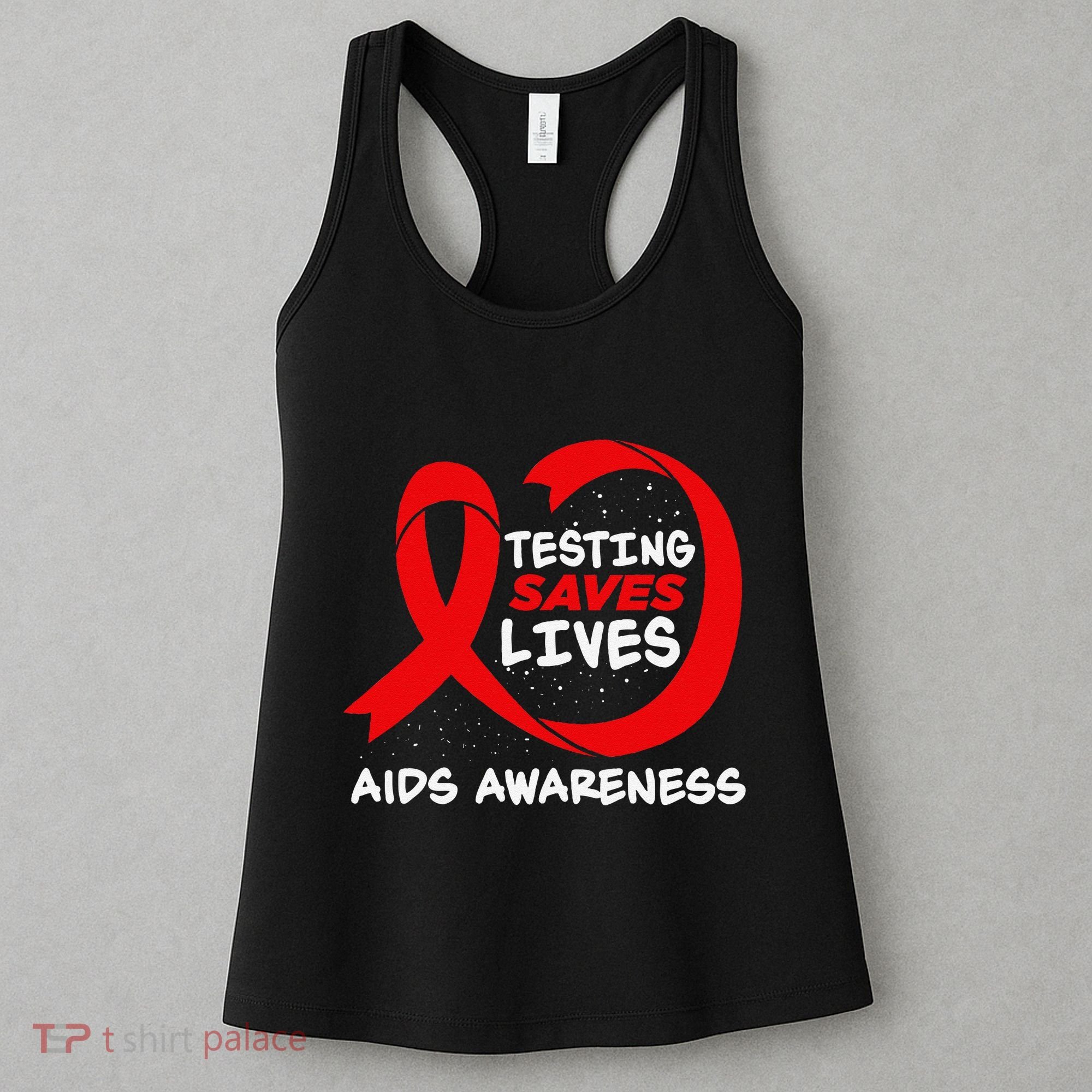 Hiv Awareness Red Ribbon World Aids Day Fighters Women's Tank Top