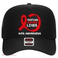 Hiv Awareness Red Ribbon World Aids Day Fighters Hat thumb 0