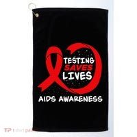 Hiv Awareness Red Ribbon World Aids Day Fighters Golf Towel thumb 0