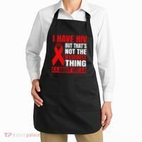 Hiv Awareness Red Ribbon World Aids Day Fighters Apron thumb 2