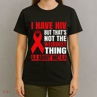 Hiv Awareness Red Ribbon World Aids Day Fighters T-Shirt thumb 4
