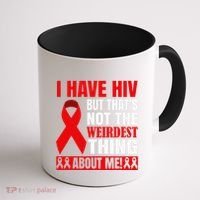 Hiv Awareness Red Ribbon World Aids Day Fighters Coffee Mug thumb 1