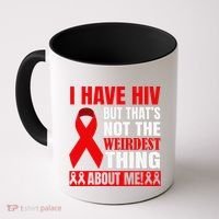 Hiv Awareness Red Ribbon World Aids Day Fighters Coffee Mug thumb 0