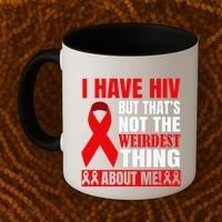 Hiv Awareness Red Ribbon World Aids Day Fighters Coffee Mug thumb 2