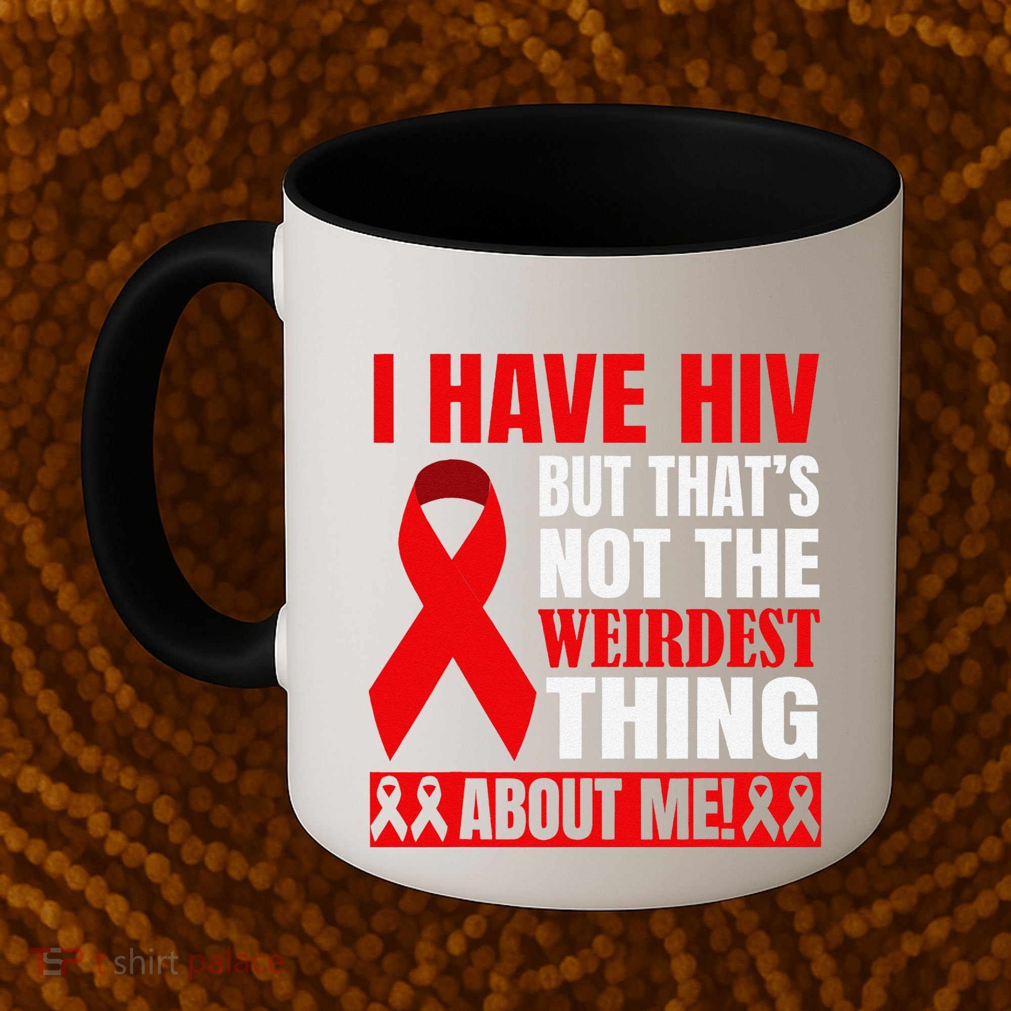 Hiv Awareness Red Ribbon World Aids Day Fighters Coffee Mug