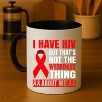 Hiv Awareness Red Ribbon World Aids Day Fighters Coffee Mug thumb 4