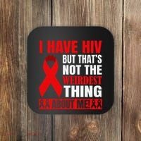 Hiv Awareness Red Ribbon World Aids Day Fighters Coaster thumb 0