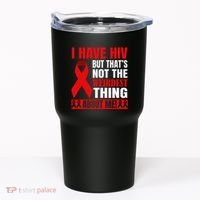 Hiv Awareness Red Ribbon World Aids Day Fighters Tumbler thumb 0