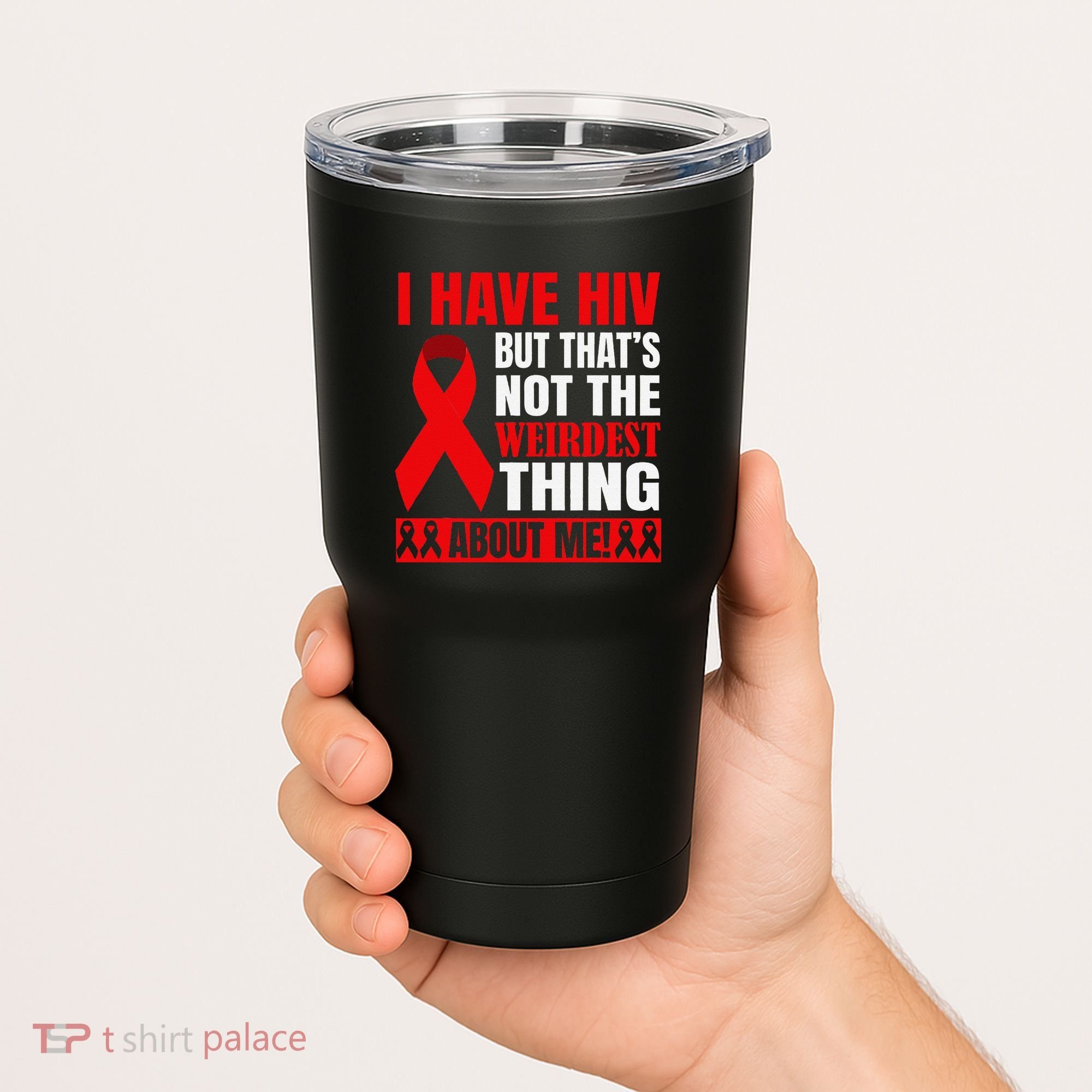 Hiv Awareness Red Ribbon World Aids Day Fighters Tumbler