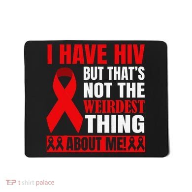Hiv Awareness Red Ribbon World Aids Day Fighters Mousepad