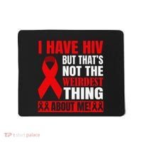 Hiv Awareness Red Ribbon World Aids Day Fighters Mousepad thumb 0