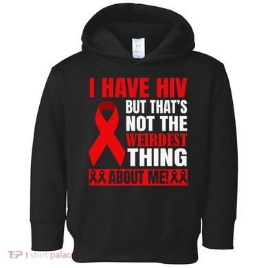 Hiv Awareness Red Ribbon World Aids Day Fighters Toddler Hoodie