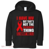 Hiv Awareness Red Ribbon World Aids Day Fighters Toddler Hoodie thumb 0