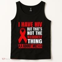 Hiv Awareness Red Ribbon World Aids Day Fighters Tank Top thumb 2