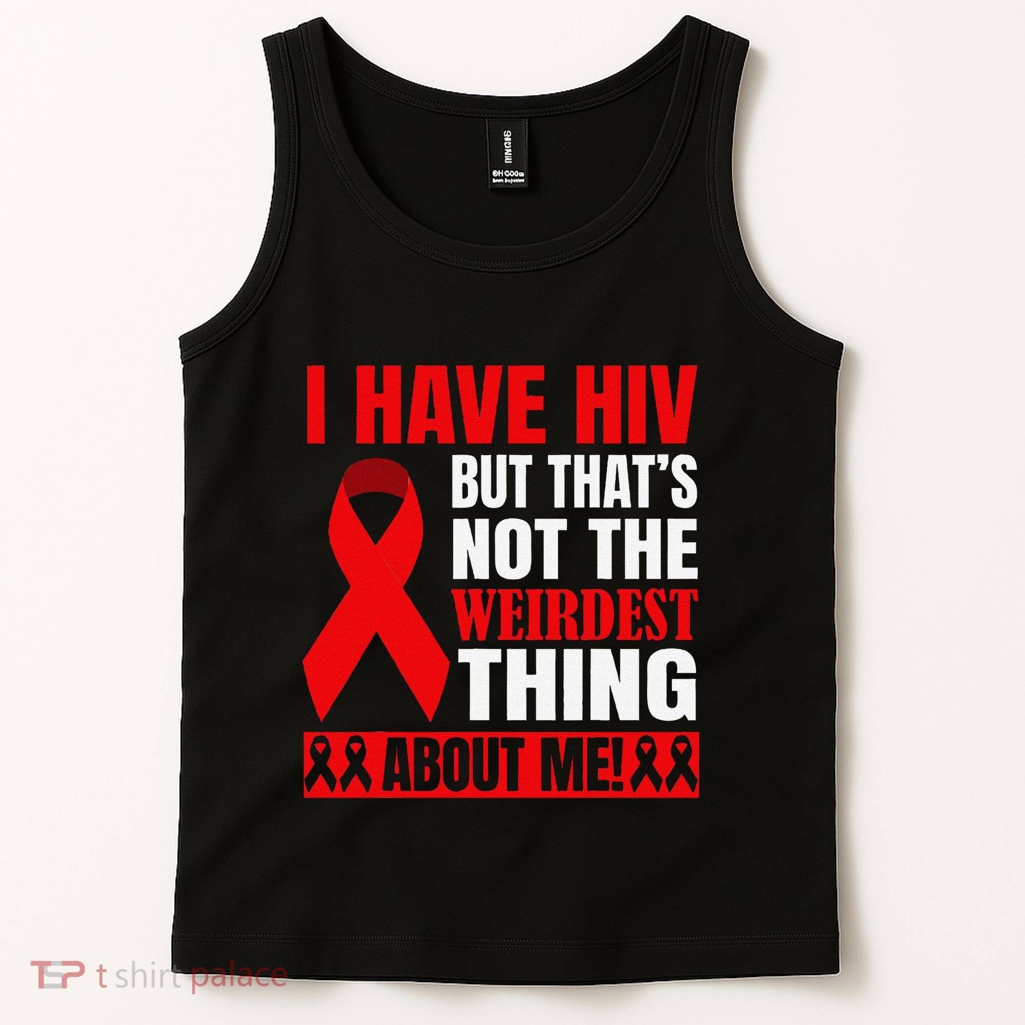 Hiv Awareness Red Ribbon World Aids Day Fighters Tank Top
