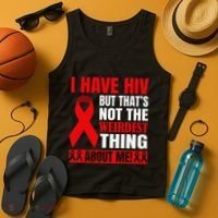 Hiv Awareness Red Ribbon World Aids Day Fighters Tank Top thumb 4