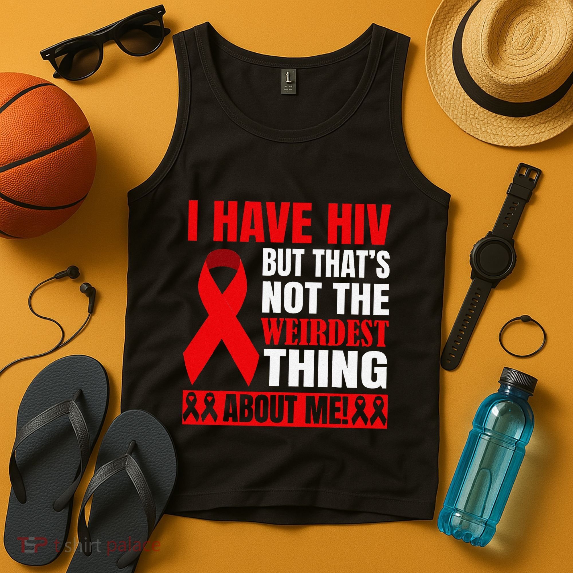 Hiv Awareness Red Ribbon World Aids Day Fighters Tank Top