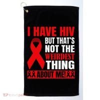 Hiv Awareness Red Ribbon World Aids Day Fighters Golf Towel thumb 0