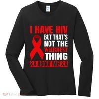 Hiv Awareness Red Ribbon World Aids Day Fighters Women's Long Sleeve Shirt thumb 0