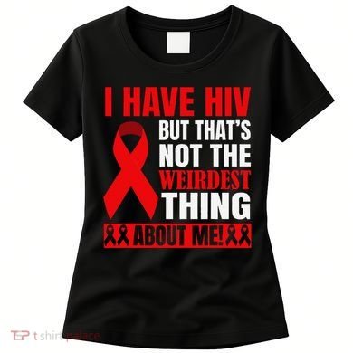 Hiv Awareness Red Ribbon World Aids Day Fighters Women's T-Shirt