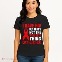 Hiv Awareness Red Ribbon World Aids Day Fighters Women's T-Shirt thumb 4