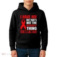 Hiv Awareness Red Ribbon World Aids Day Fighters Kids Hoodie thumb 4